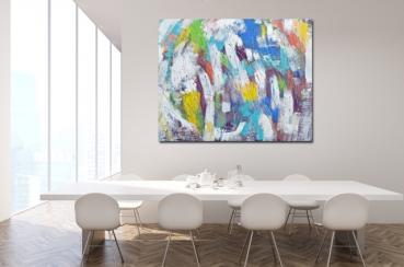 Large abstract painting unique piece - 1340